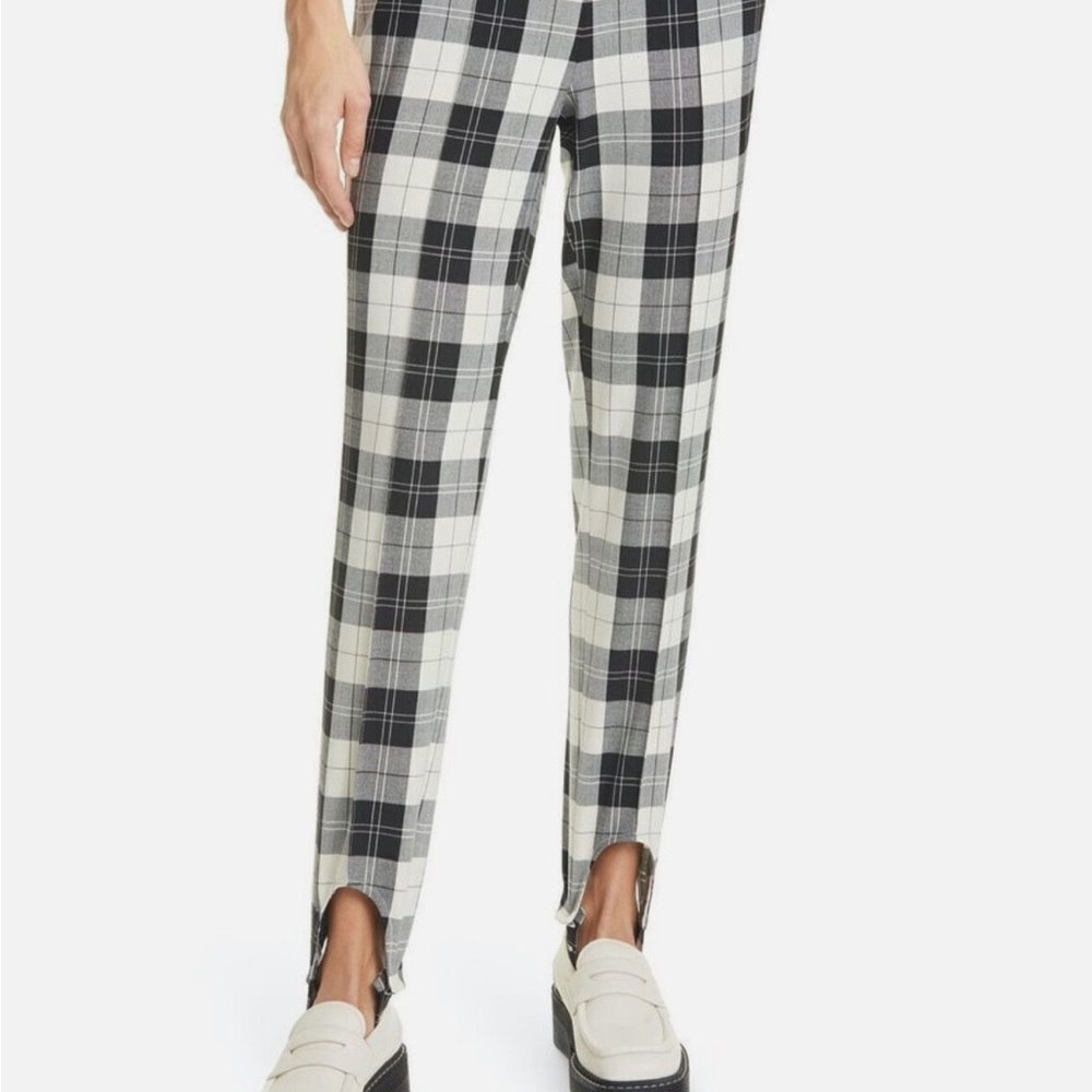 Baum and Pferdgarten Pants Naleen Check Black Ivory Stirrup Pants